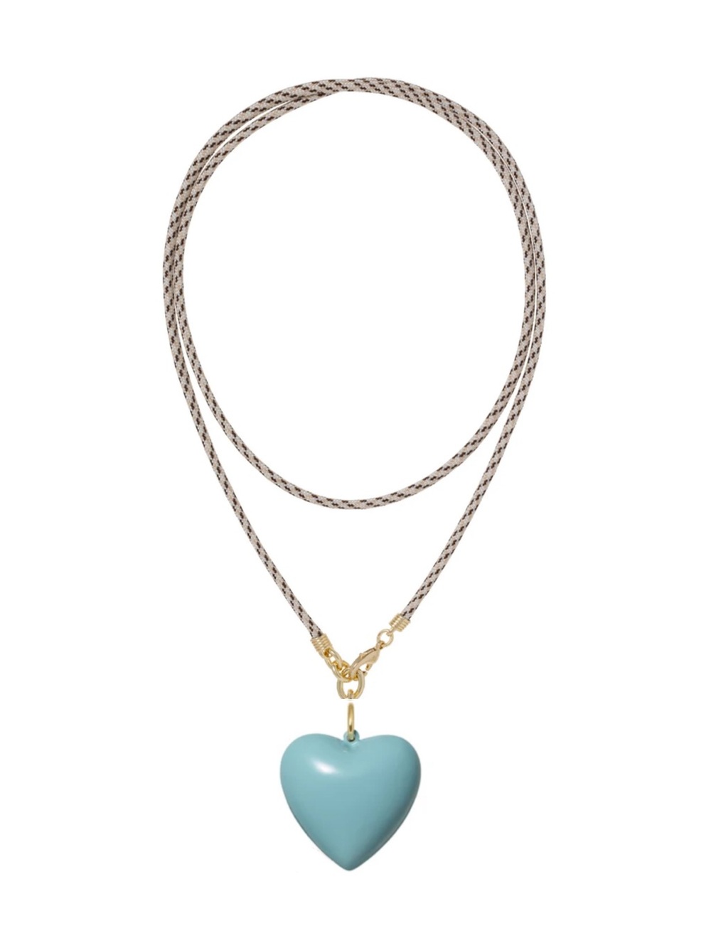 Roxanne Assoulin Long Happy Cord Charm
Necklace Sesame Cord Cloud Charm